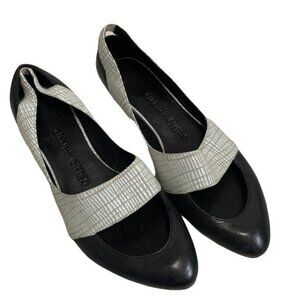 Glory Chen Leather Rubber Sole Sling Back Shoes 7.5